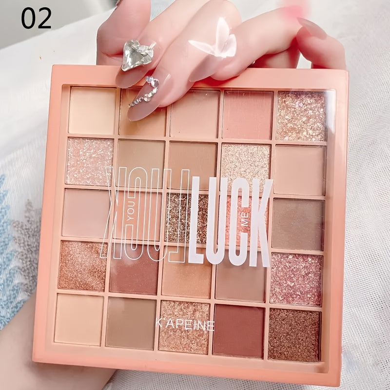 Peelypop 25 Colors Earth Color Glitter Eyeshadow