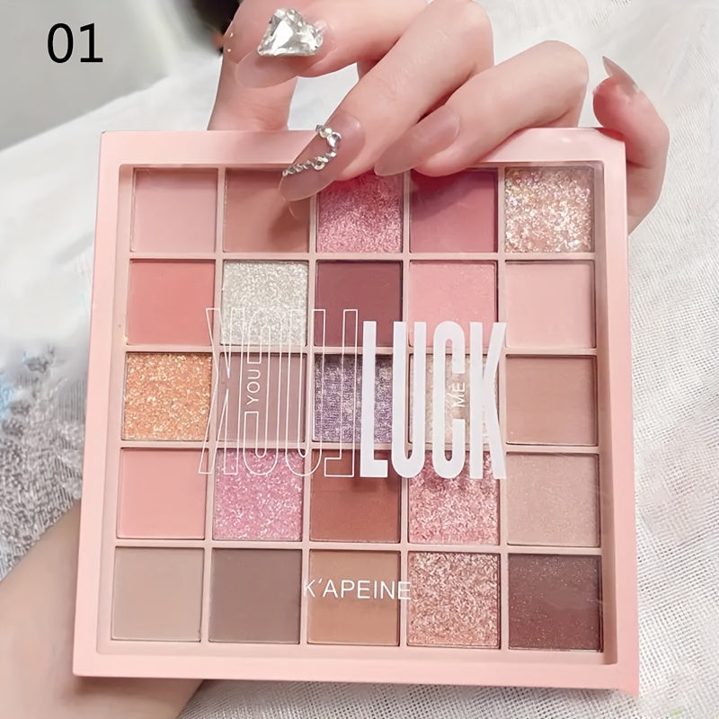 Peelypop 25 Colors Earth Color Glitter Eyeshadow